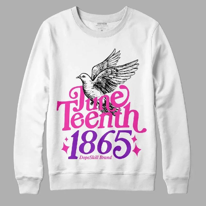 Pink Collection DopeSkill Sweatshirt Juneteenth 1865 Graphic