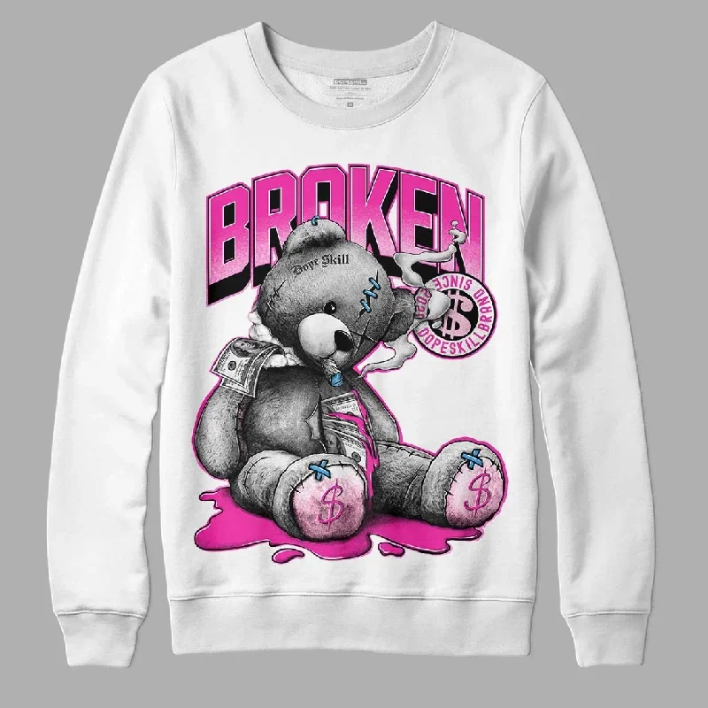 Pink Collection DopeSkill Sweatshirt Sick Bear Graphic