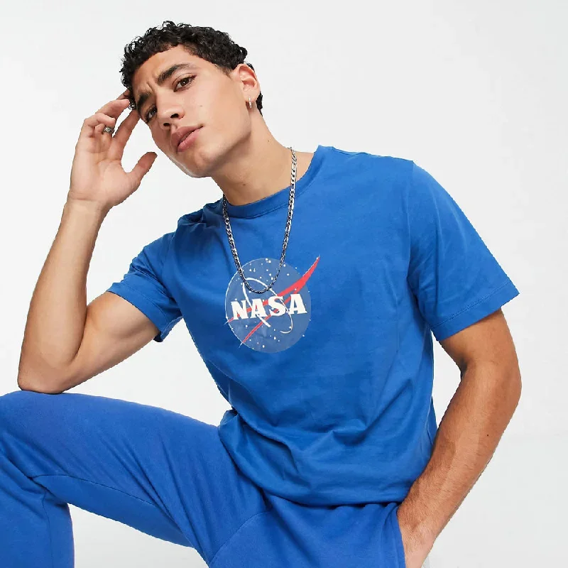 Polo Republica Men's NASA Printed Crew Neck Tee Shirt