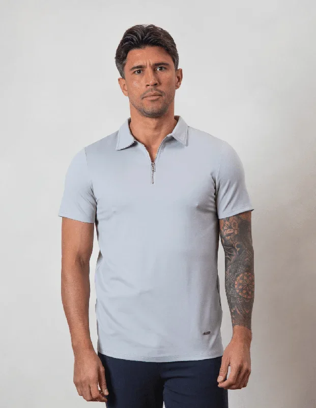 Premium Zip POLO PEBBLE