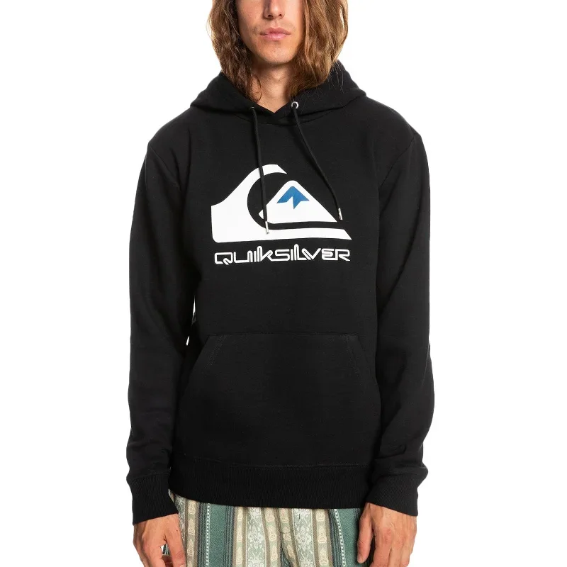 Quiksilver Mens Big Logo Hoodie - Black