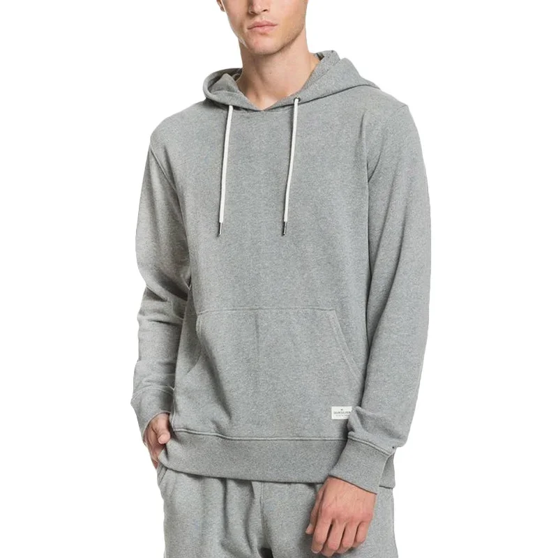 Quiksilver Mens Essentials Organic Hoodie - Grey