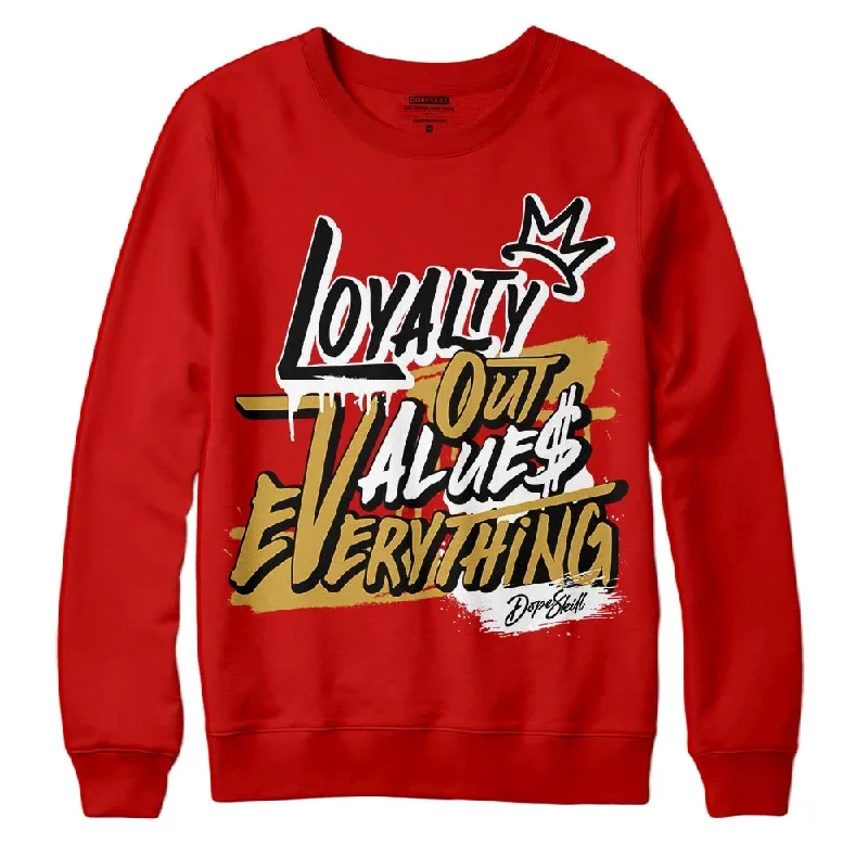 Red Collection DopeSkill Red Sweatshirt LOVE Graphic