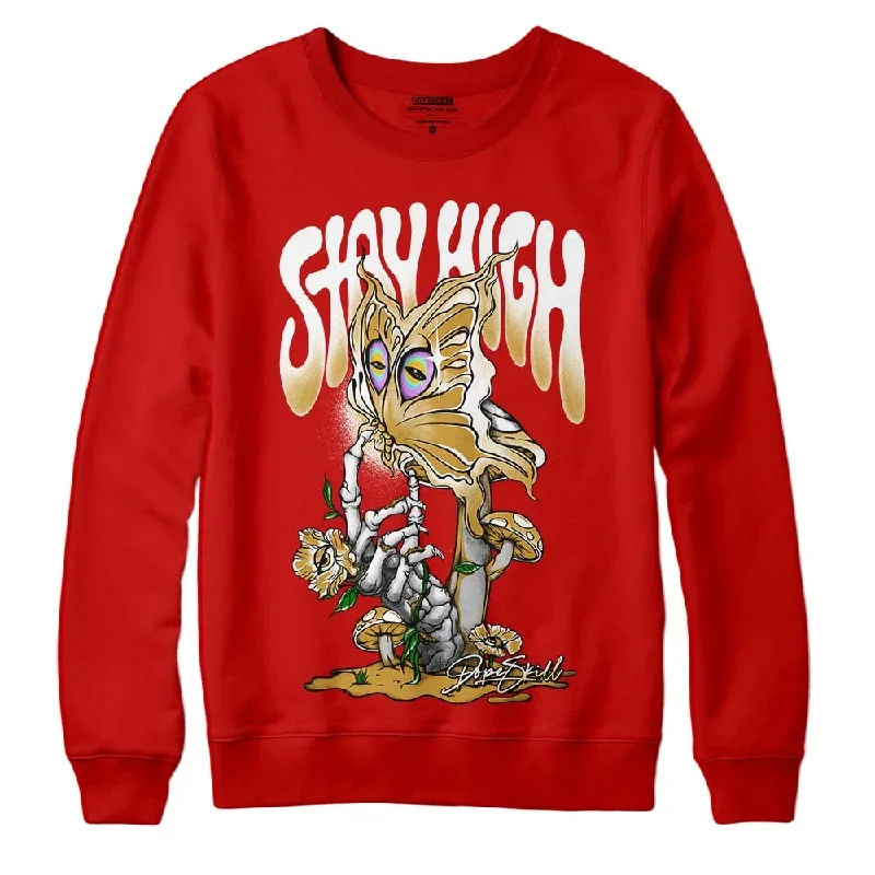 Red Collection DopeSkill Red Sweatshirt Stay High Graphic