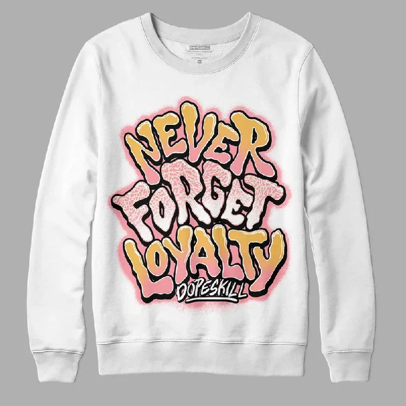 Red Stardust 3s DopeSkill Sweatshirt Never Forget Loyalty Graphic