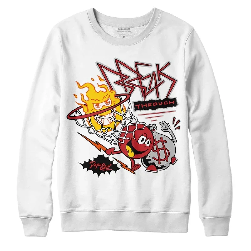 Red Taxi 12s DopeSkill Sweatshirt Break Through Graphic