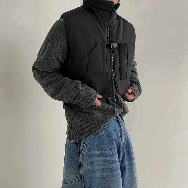 Stand-up Collar Puffer Vest