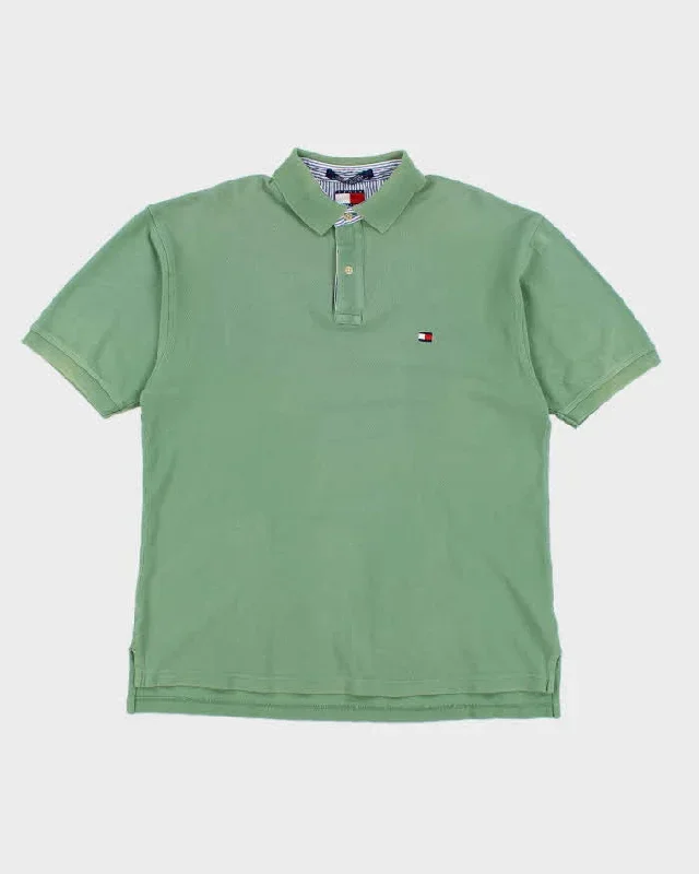 Tommy Hilfiger Green Polo Shirt - L