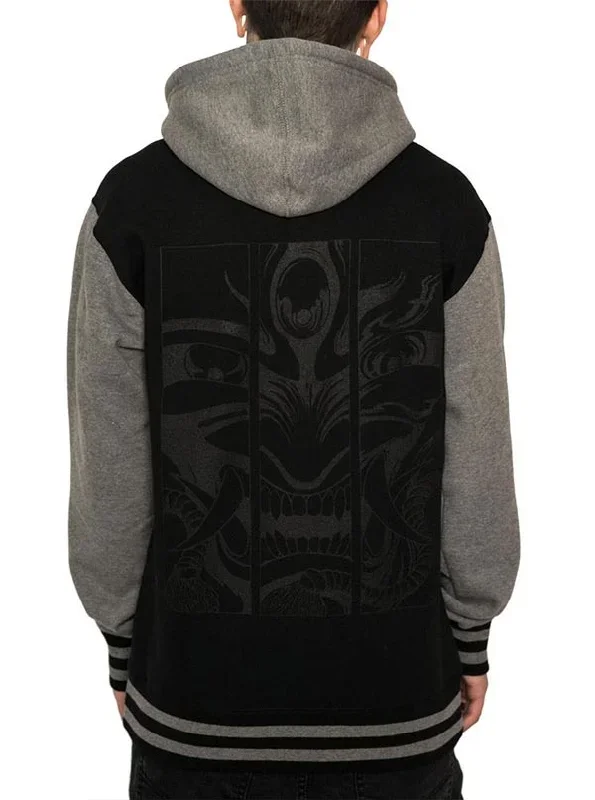 Unisex Hannya Varsity Hoodie (Black Collection)