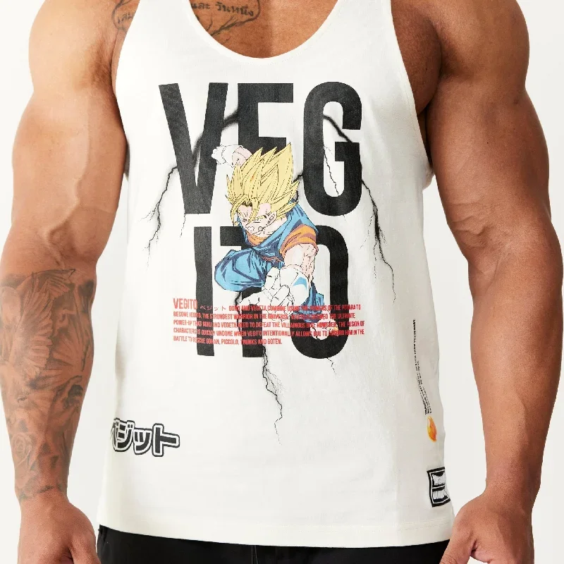 Vanquish DBZ Vegito Vintage White Stringer Vest