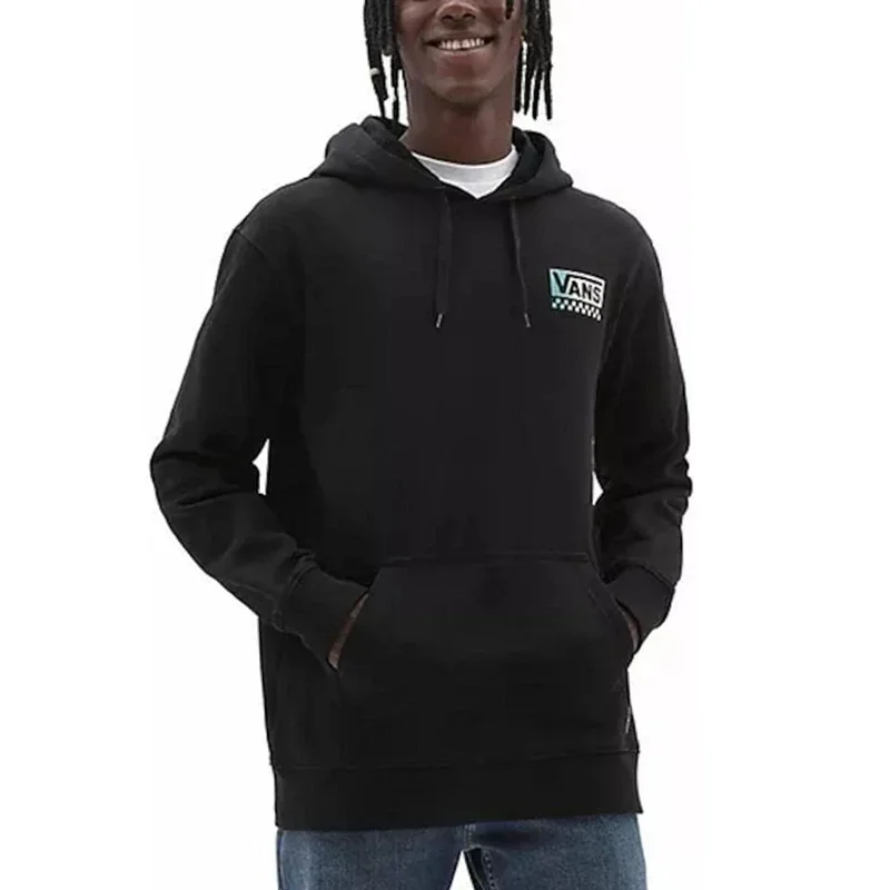 Vans Mens Global Stack Pullover Hoodie - Black