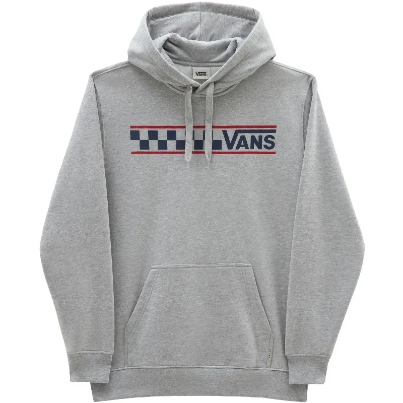 Vans Mens Stackton Stripe Pullover Hoodie - Grey