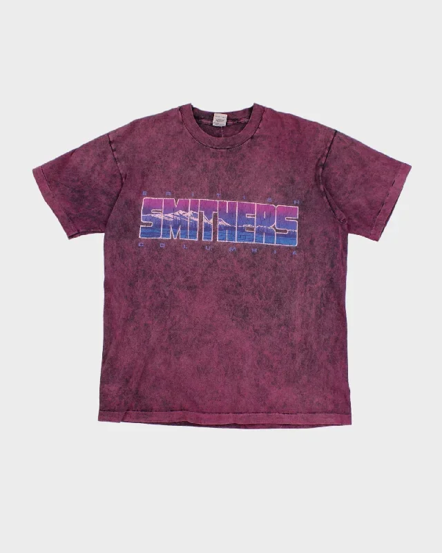 Vintage 90s British Columbia Smithers Purple T-Shirt - M/L