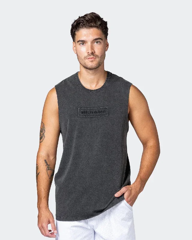 Vitalise Heavy Vintage Tank - Washed Black