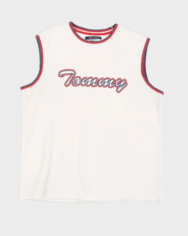 Y2K 00s Tommy Jeans Spellout Vest Top - M