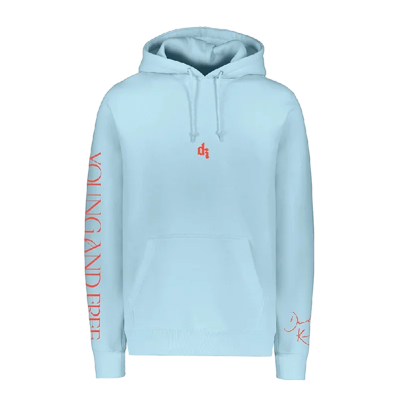 YOUNG & FREE SKY BLUE HOODIE